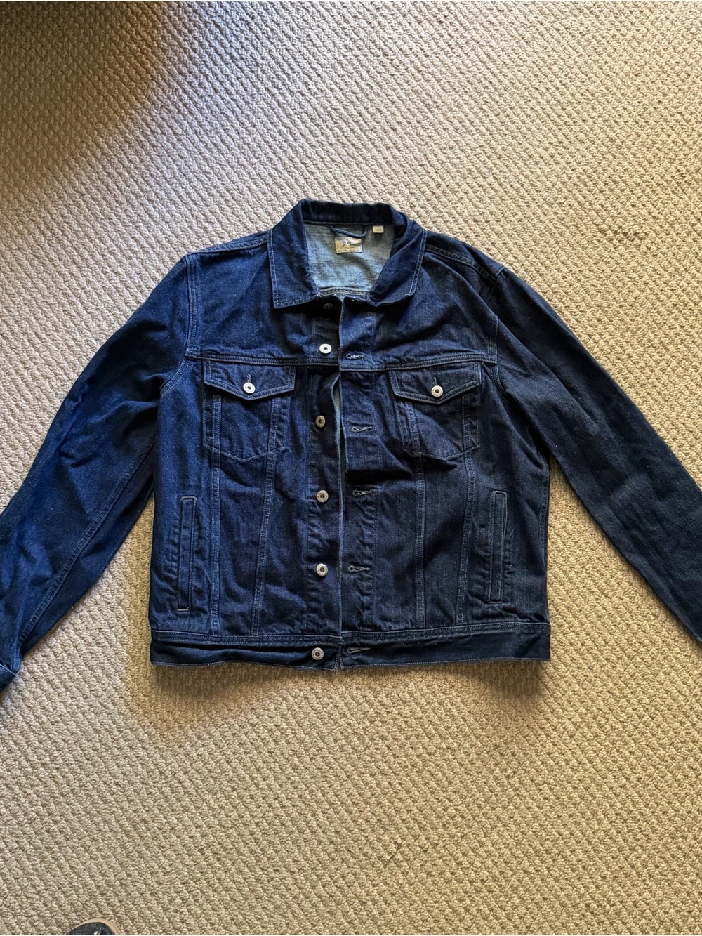 J Crew Classic Dark Blue Denim Jacket